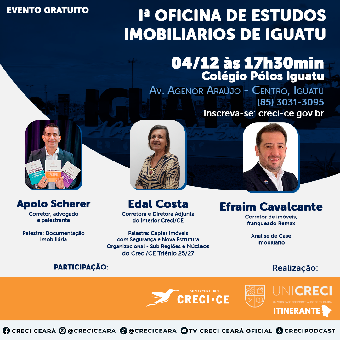 1ª Oficina do Mercado Imobiliário de Iguatu