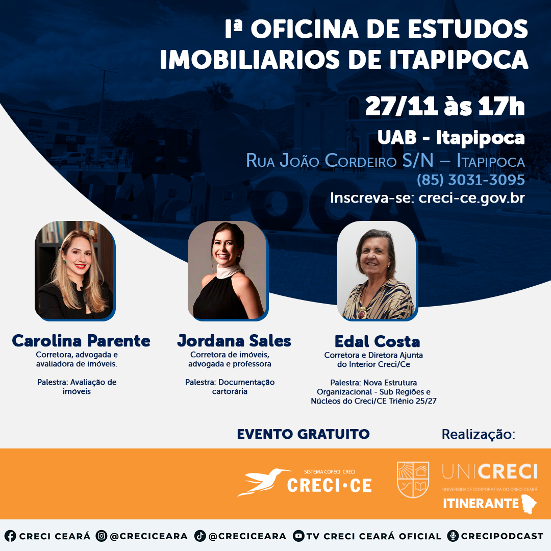 1ª Oficina do Mercado Imobiliário de Itapipoca