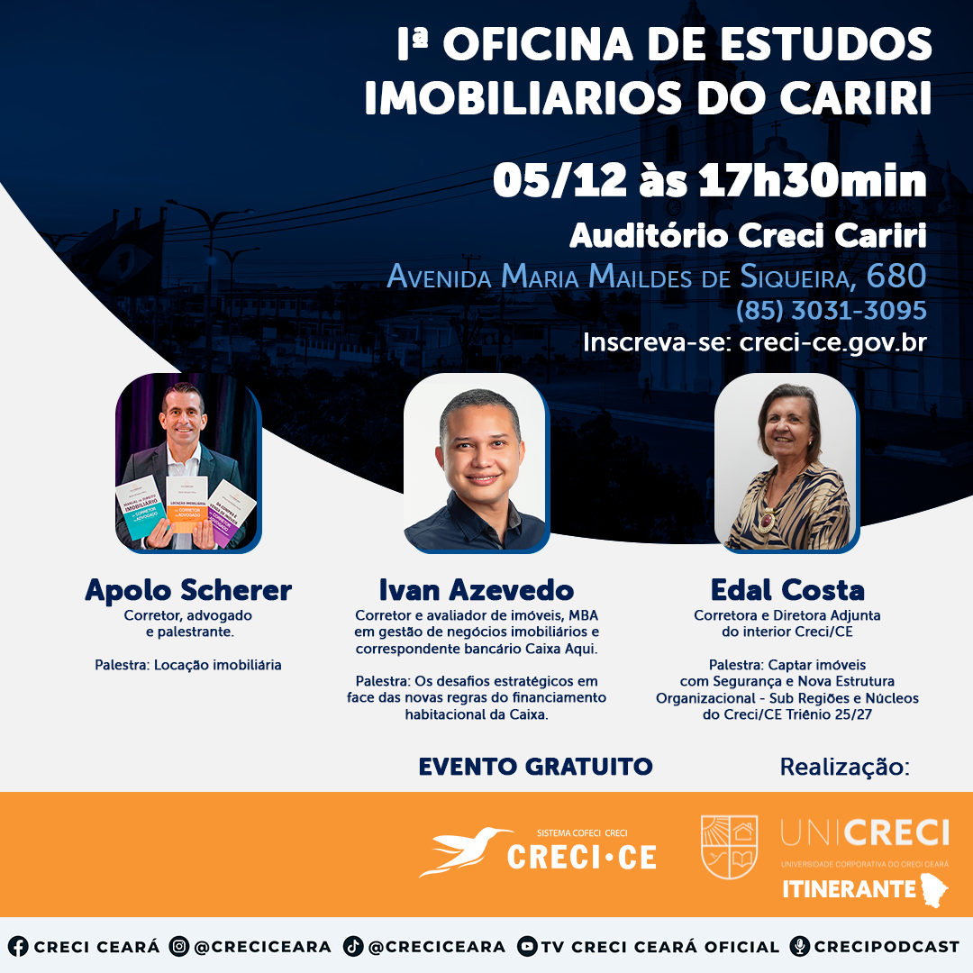 1ª Oficina do Mercado Imobiliário do Cariri
