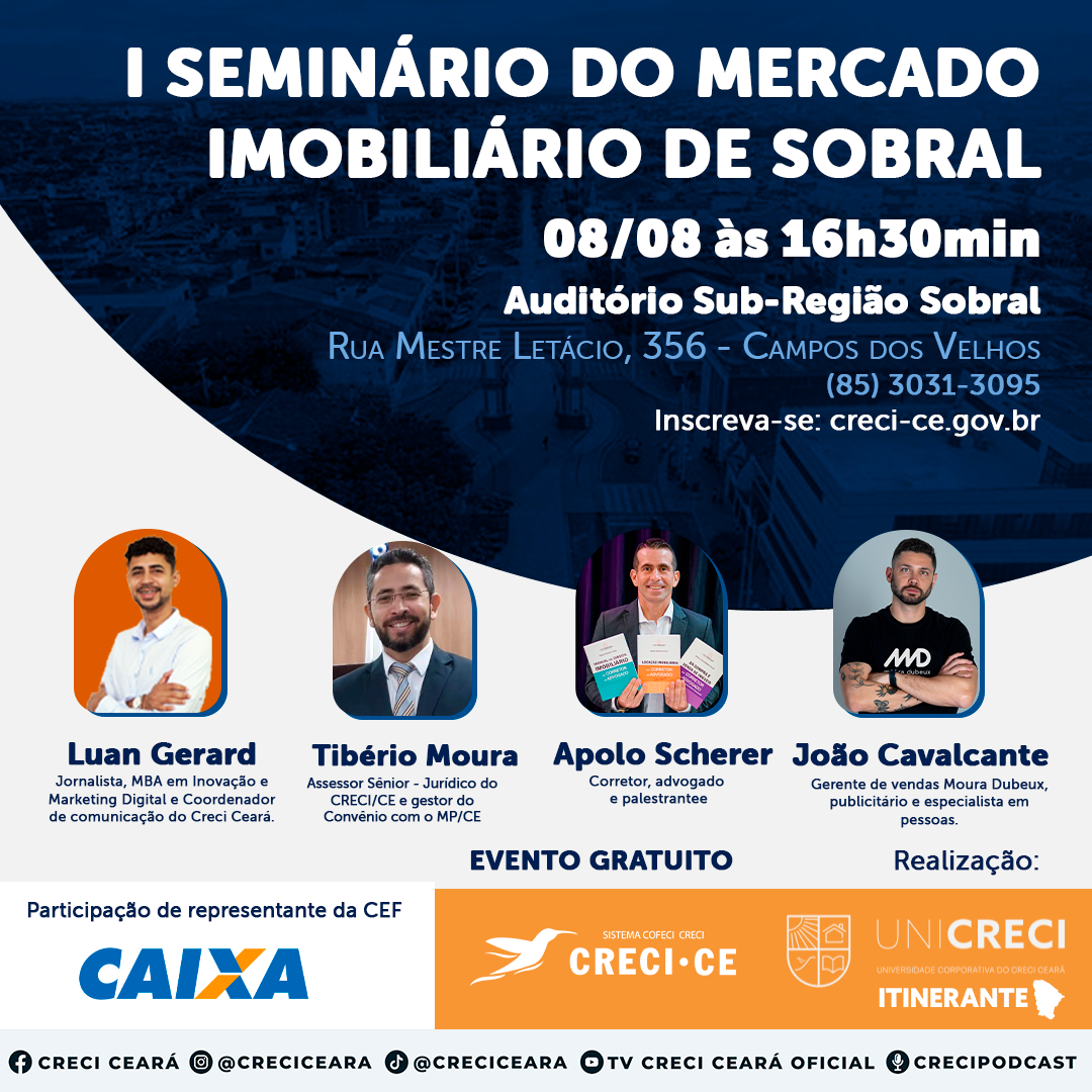 I SEMINÁRIO DO MERCADO IMOBILIÁRIO DE SOBRAL