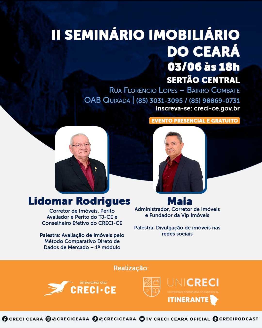 II SEMINÁRIO DO MERCADO IMOBILIÁRIO DO CEARÁ - Sertão Central 