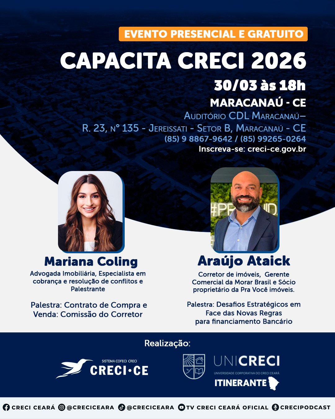 PALESTRA PRESENCIAL – MARACANAU